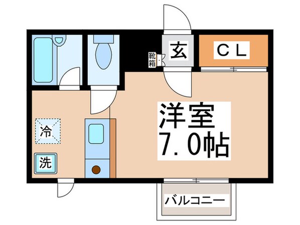 ﾌｨﾙﾗｲﾄﾏﾂﾊﾞﾗB棟の物件間取画像